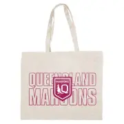 2025 State of Origin QLD Queensland Maroons Canvas Tote Shopping Bag