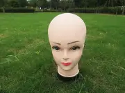 1Pc Red Eyeshadow Bald Head Torso Mannequin Hairdressing Head