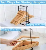 Coat Hanger Stacker Clothes Organizer NEW Metal Rack Stand Storage Holder