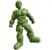 Mega STRETCH SOLDIER (Green/Blue) Squeeze Fidget Toy Army Armstrong Armymen Sand