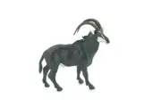Sable Antelope Toy, Realistic Hand Painted Rubber Model, 3.5 Inches CH775 BB193