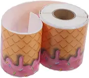 JEWEDECO Ice Cream Board Borders Cream Edge Stickers Classroom Decor Blackboard Decorative Borders