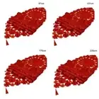 Christmas Red Table Cloth Table Linen Table Runner for Party Decoration