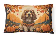 Cocker Spaniel Fall Throw Pillow