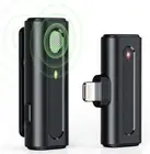 Wireless Lavalier Microphone for iPhone iPad Noise Reduction Auto-syncs Clip on
