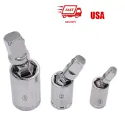 3Pcs Impact Universal Joint Set Universal Joint Socket Swivel 3/8 1/4 1/2 Joint