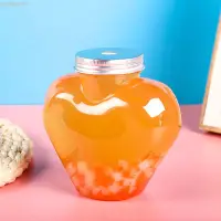 在飛比找蝦皮購物優惠-【YO】 塑膠瓶 心形瓶一次性新款pet創意奶茶果汁杯楊枝甘
