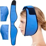 Ice Pack for Jaw,Head and Chin, Reusable Hot or Cold Gel Packs Pain Relief for TMJ, Oral and Facial Surgery, Dental Implants, Headaches Pain(4 Ice Packs)