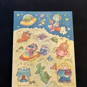 Vintage 80’s Hallmark Scratch & Sniff Sticker Sheet - BLUE CHEESE -