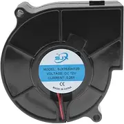 SQXBK 7530 Blower Fan 12V Waterproof Dual Ball Smoker Brushless Turbo Cooling DC Centrifugal Fan Plastic Fan for Induction Cooktops