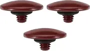 uxcell Camera Shutter Button, 3 Pack Soft Shutter Release Button Pure Copper Camera Button Convex Suitable for Nikon for Fujifilm for Leica DSLR/SLR Camera, Dark Red