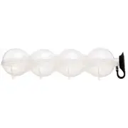 Ozoffer 4 Hole Ice Ball Modle Maker For Whiskey Cocktail FruitPopsicles IcedTea Reusable