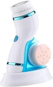 PACKOVE 1pc Deep Cleansing Facial Cleanser Facial Scrubber Pore Cleaner Tool Vibrating Face Brush Modes Face Washer for Women Ladies Girls
