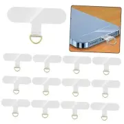 12-Piece Universal Phone Lanyard Patch - No Adhesive, Cell Phone Strap Golden