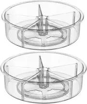 round Lazy Susan Rotatingturntable Storage Container for Kitchen Cabinet, Pantry