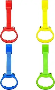 Baby pulls rings, pull rings for playing pen, 4 pieces odorsin-free cariton safe pull up rings - nursery furniture, toys for toddlers, play accessories for children