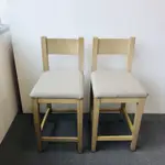 生活工場白樺木實木椅 兩張合售