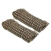 2Pcs Billiard Cue Cleaner Pool Cue Burnisher Cloth Cleaning Tool, Brown