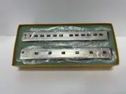 HO Brass California Zephyr 2 Passenger Cars Set Brand New Nickel Plate Products