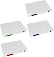 GANAZONO Document Case Storage Box 4pcs Paper Box Storage Light and Stylish Suitable for Office Home School and
