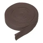 3/4"(2cm) 10 Yards Cotton Twill Tape Cotton Ribbons Bias Binding Tape Dark Brown