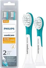Philips Sonicare for Kids replacement toothbrush heads, HX6032/94, 2-pk Compact