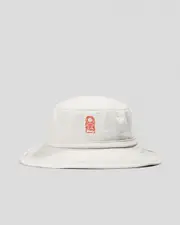 [Rip Curl] Rip Curl Men's Search Canvas Wide Brim Hat in Iced Grey Size Small/Medium S/M Iced Grey