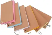Angoily 1 Set Index Cards with Ring Double Sided Lined Flashcards Study Essentials for School Note Organization for Learning and Daily Use