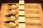 Towle Gold Supreme electroplated grapefruit spoons x4 in box