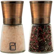 Premium Salt And Pepper Grinder Set - Best Copper Stainless Steel Mill