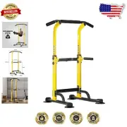Heavy-Duty Pull Up Bar Station with 10 Level Height Adjustment - Home Gym