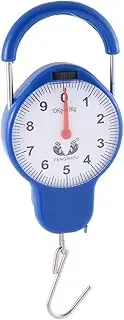[Generic] XYZOOM Plastic Portable Handled Hanging Hook Scale Weight Measure Tool Spring Balance 10kg Blue(b6ed8 f826c d8676 df306 b2026 11fa5