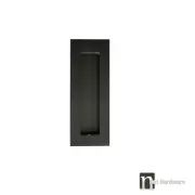 Matt Black Finish Flush Pull (120mm x 50mm) - Sliding Door Handle