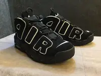 在飛比找Yahoo!奇摩拍賣優惠-Nike Air More Uptempo OG 皮朋 全黑