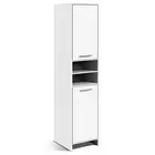 Storage Cabinet 2 Doors Laundry Cupboard Towel Shelf Toiletries Bathroom Stand