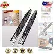 Push-to-Open Heavy-Duty Drawer Slides 12 Inch Full Extension Rails - 100 lbs