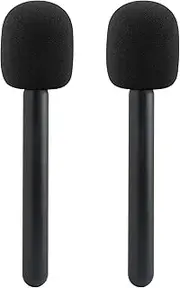 JCMOYUTY for DJI Mic Holder, Stand for DJI Mic 1/2, Replacement Interview GO Handheld Adaptor for Rode Wireless GO II / 2 / ME/Pro, Wireless Lav Microphone Handle Mount 2-Pack Adapter Accessories