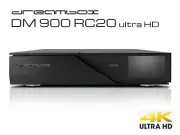 Dreambox DM900 RC 20 UHD 4K 1x Dual DVB-C/T2 Tuner Linux Cable Terrestr Receiver