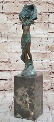 Hand Made J Erte Bronze Nude Female Sculpture Classic Art for Home Office