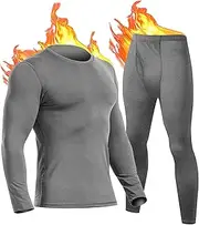 [UNIQUEBELLA] UNIQUEBLLA Long Johns Thermal Underwear Set for Men Thermal Base Layer Cold Weather Bottom Top