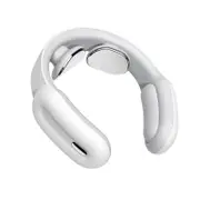 Smart Electric Neck and Shoulder Massager Pain Relief Tool Health Care Relaxation Cervical Vertebra Physiotherapy Health Care - White