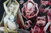 SHE-RA PRISONER PAINTING Original Art Horde POP Masters of the Universe He-Man!