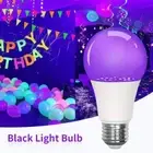 360 Glow UV Light Bulbs Atmosphere Purple Black Light Bulb Party Supplies
