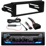JVC KD-T910BTS CD Bluetooth USB AUX Receiver, Stereo Install Kit, Signal Booster