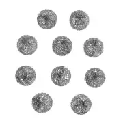 10pcs 0.59" Tobacco Pipe Metal Screen Smoking Ball Filters Promote Combustion