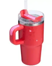Stanley Valentine's Day Red 20 oz Target Exclusive Ruby Hearts Tumbler IN HAND