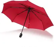 Windproof Travel Umbrella - Wind Resistant, Small - Compact, Light, Automatic, Strong Steel Shaft, Mini - Men and Women