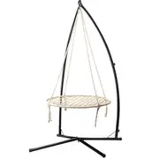 Outdoor Nest Spider Web Swing Hammock Chair Steel Stand - 100cm