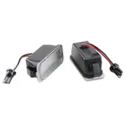 2X LED Number License Plate Light for FOCUS II FIESTA VII MONDEO IV KUGA 2008-2019 Black Transparent