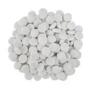 4 X tuscan path 1kg 17 19mm frosted white glass decorative pebble